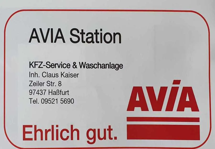 Logo AVIA Station Claus Kaiser, KFZ-Service und Waschanlage