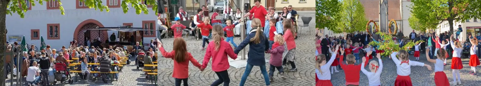 Impressionen vom Maitanz auf dem Haßfurter Marktplatz
